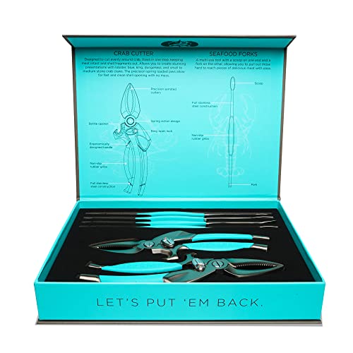 Stainless Steel Crab & Lobster Crackers and Seafood Tool Set - 6 Pc