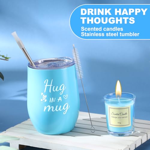 Sieral Blue Plain 14-Piece Birthday Gift Set for Women - Care & Relaxation