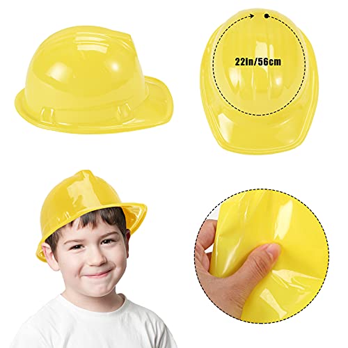 Kids Construction Party Hats - Yellow, 100 Pack - Safe & Fun Party Supplies