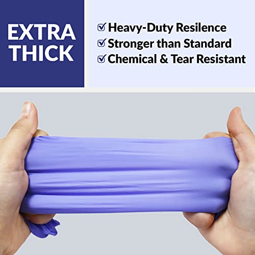 Klex Nitrile Exam Gloves Medium 10 Pack - Powder-Free, Food Safe, Latex-Free, Lavender Medical Gloves