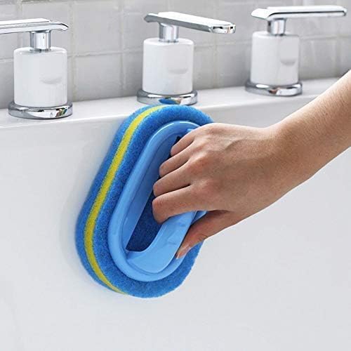 KOKSI 2-Piece Cleaning Brush Set - Ergonomic Bathroom & Kitchen Scrubbing Tool | All-Purpose Sponge