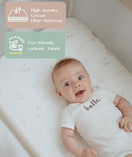 Fodoss Baby Bassinets Bedside Sleeper - All Mesh Bassinet with