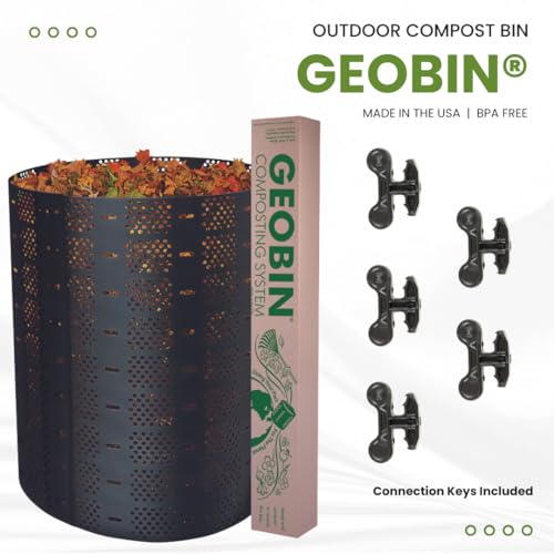 GEOBIN Black 246-Gallon Expandable Outdoor Compost Bin - Easy Assembly