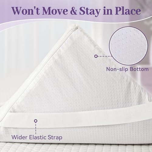 Full XL Gel Memory Foam Mattress Topper 2 Inch Ventilated High Density Bed Pad with Soft Cover