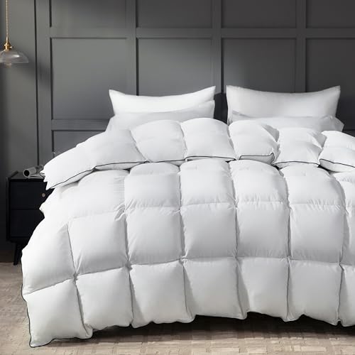Ubauba King Size Down Duvet Insert All-Season Cooling Touch Hotel Quality White 106 x 90"