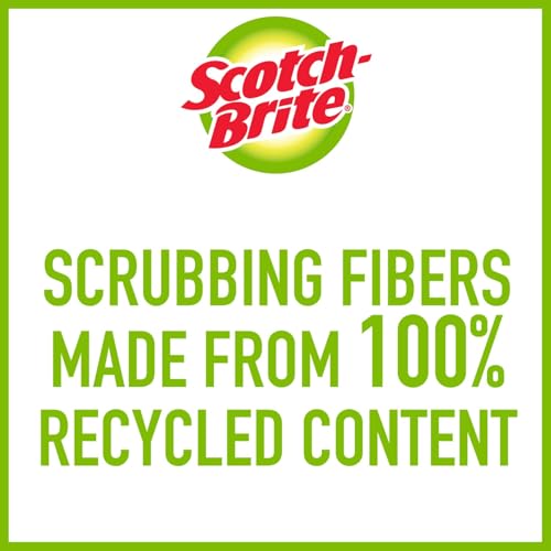 Non-Scratch Scrub Sponges 8-Pack of 4 - Colorful Recycled Cleaning Sponges
