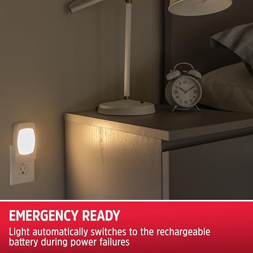 Energizer Power Failure Night Light 6 Pack - 4-in-1 Rechargeable Emergency Lights