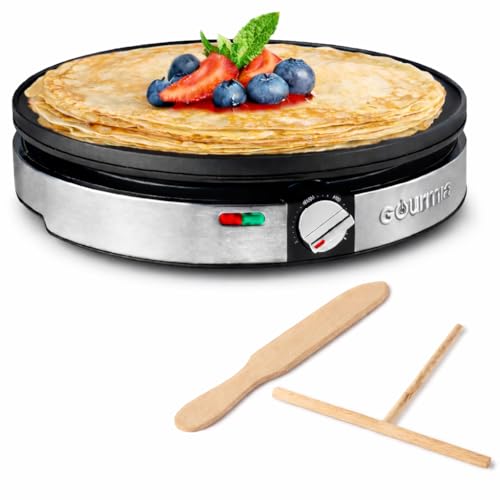 12-Inch Nonstick Crepe Maker with Temperature Control & Accessories
