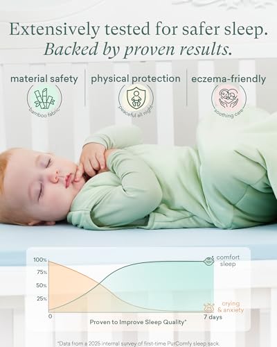 Baby Sleep Sack - Supersoft Bamboo Viscose, 1.0 TOG, 6-15 Months, Slate & Sage