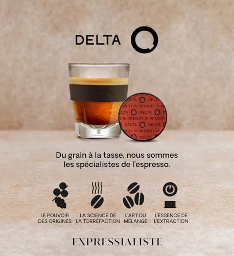 Delta Q Qalidus Espresso Coffee Pods - Classic Roast, XXL Pack 80 Capsules