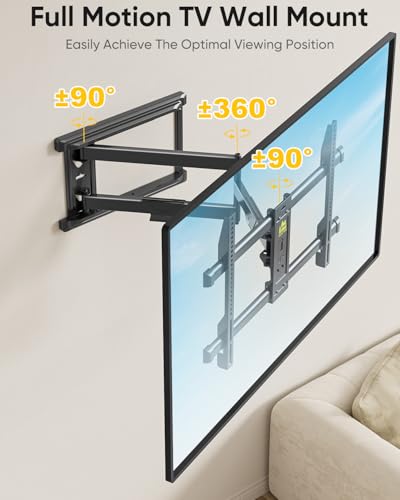 FORGING MOUNT Corner Full Motion TV Wall Mount 37-75 Inch Supports Up to 99lbs