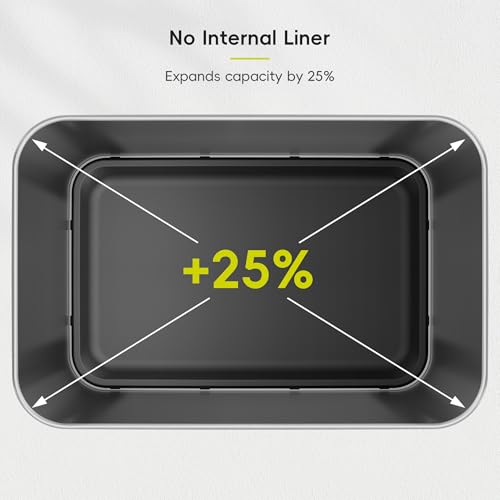 50L Touchless Motion Sensor Trash Can - Stainless Steel, Matte Finish