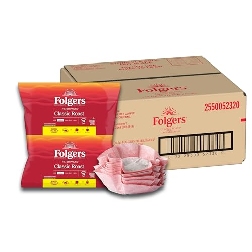 Folgers Classic Roast Medium Roast Ground Coffee Filter Pack - 42 Ounce