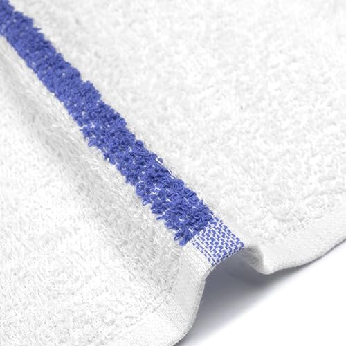 Reed&Pick Blue Stripe Kitchen Towels Pack of 60, 16x19 Multi-Purpose Absorbent Cloths
