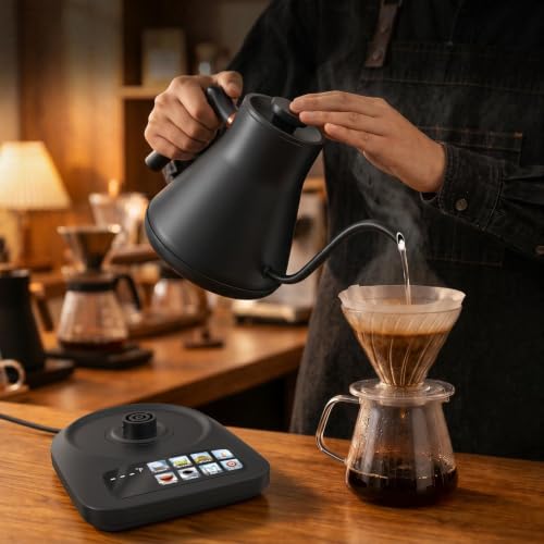 Mecity Electric Kettle with 6 Preset Temperatures & Touchscreen Control 0.8L