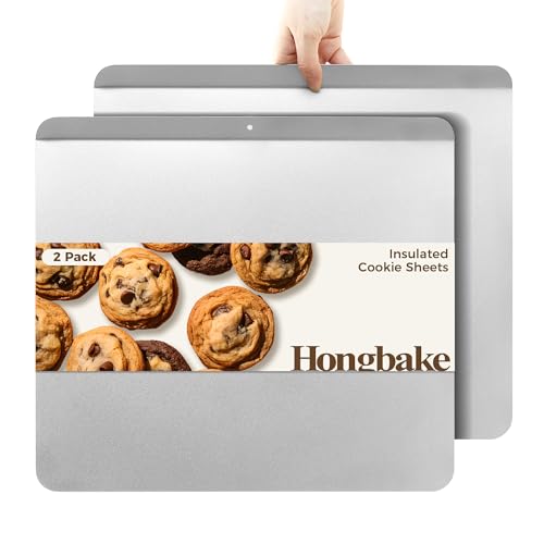 Large Flat Cookie Sheet No Edges - Nonstick Insulated Baking Pan, 16x14 Inches, Grey - Variation of THIS listing