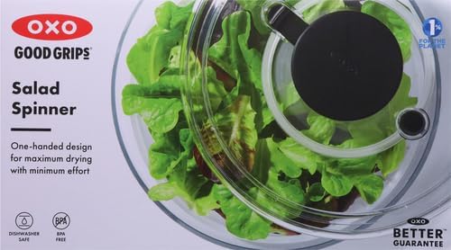 OXO Good Grips Salad Spinner - Efficient Lettuce & Fruit Washer | 6.22 Quart Capacity (Pack of 4)