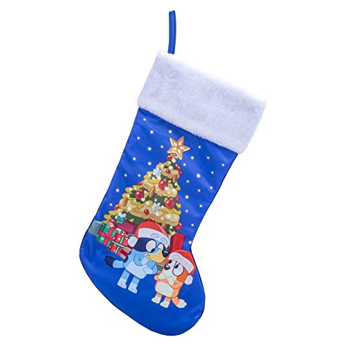 Bluey Bingo with Tree Stocking (Blue) 19-Inch Kurt Adler Official Christmas Stocking