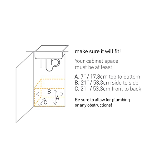 simplehuman 20-Inch Pull-Out Cabinet Organizer - Heavy-Gauge Steel Frame, Silver - 20 Inch