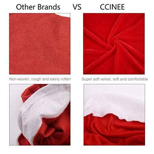 CCINEE 1 Set of 2 PCS Red Hat Dining Chair Slipcovers£¬Christmas Chair Back Covers Kitchen Chair Covers for Christmas Holiday Festival Decoration