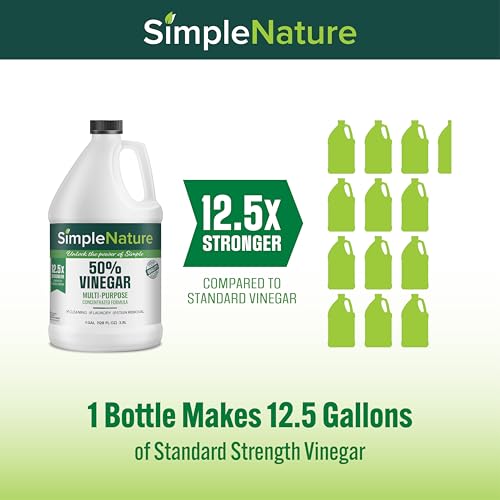 50% Vinegar Concentrate - 1 Gallon, 4 Pack — Heavy-Duty Cleaning & DIY Solutions