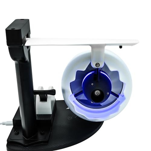Blue Jet Engine Fan Model with Wireless Charger - Desk Gadget & Aviation Decor