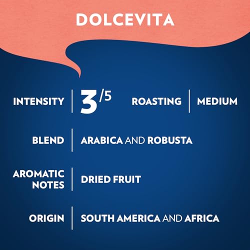 Lavazza Dolcevita Classico Ground Coffee 12oz Pack of 6 - Medium Roast, Rich Flavor
