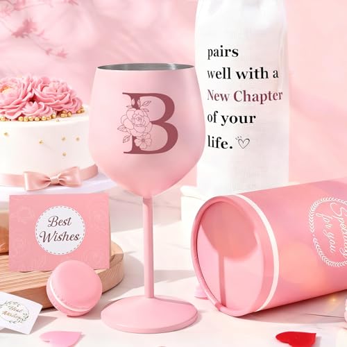 Lifecapido Personalized Gifts for Women, B Initial Gift Stainless