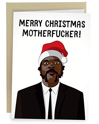 Sleazy Greetings Merry Christmas Card for Him or Her – Funny Rude Xmas Card