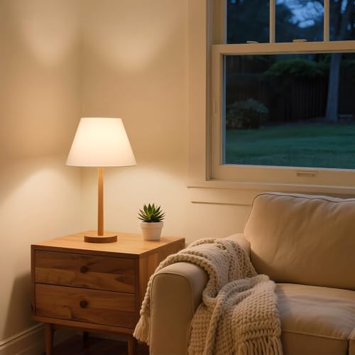 White Small Lamp Shades Set of 2 - 5.5" Top x 10" Bottom x 6.6" High, Fabric Replacement for Bedside & Wall Sconces - Variation: White