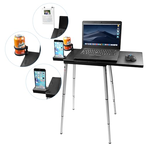 Portable Laptop Desk Stand - Adjustable Height Foldable Workspace for Travel & Home