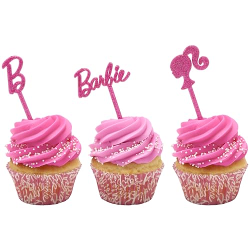 Barbie™ Baking Cups By DecoPac | Pink | 1.8" Cupcake Liners, Greaseproof Paper Cases for Muffins and Cupcakes, Pack of 48