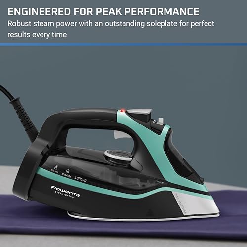 Extra Steam Power Rowenta Steam Force Stainless Steel Soleplate Iron for Clothes