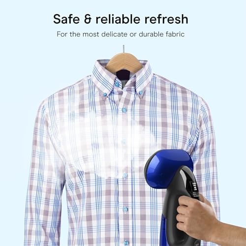 Conair 2-in-1 Handheld Garment Steamer and Iron - Turbo ExtremeSteam 1875W, One Size, Black/Blue