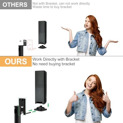 Adjustable Speaker Stand for Bose OmniJewel & Surround Speakers - Black, Pack of 2