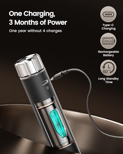 Black Maestri House LunaFro Max Rechargeable Milk Frother with Stepless Speed Control