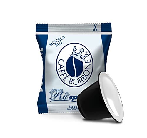 Espresso Pods Compatible with Nespresso Original - Dark Roast Blue Blend 100 Count - Miscela Blu