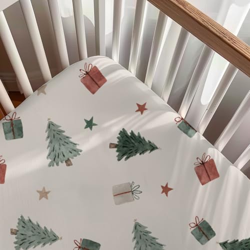 Vintage Christmas Tree Baby Crib Sheet 28x52 - KuphiL10C