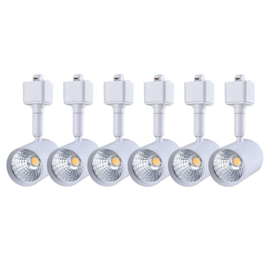 mirrea 6 Pack H Type White LED Track Lighting Heads 6.5W 3000K Warm