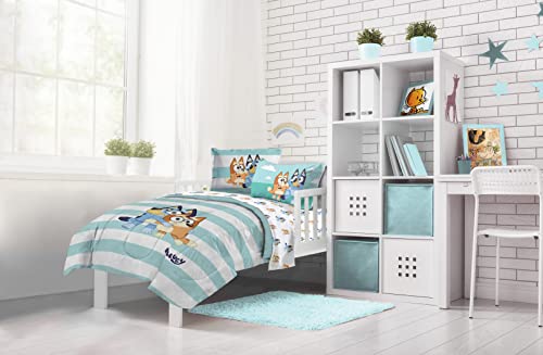 Bluey & Bingo Toddler Bedding Set 4 Piece Multi - Jay Franco, Fits Standard Toddler Mattress