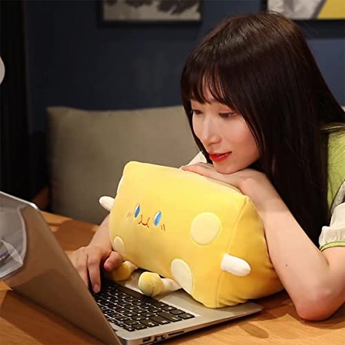 Cheese Stuffed Toys - Food Bread Plush Pillow - Home Decoration Christmas Birthday Gift for Kids Boys Girls (Medium)