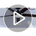 52-Inch Smart Ceiling Fan with Lights Black and Brown - Alexa, Remote, App Control