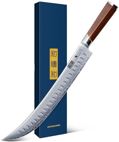 11.9-Inch Brisket Slicing Knife for Meat & BBQ - High Carbon Steel, Ergonomic Handle