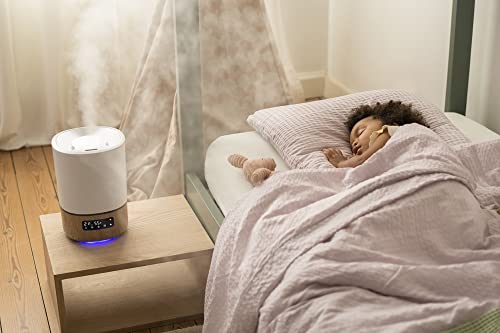 Connected Baby Humidifier with Tank, Nightlight & App Control - 1 Gallon