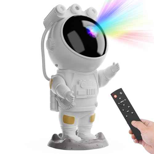 Astronaut Star Projector Galaxy Night Light, Space Projector, Starry Nebula Ceiling LED Lamp, with Timer and Remote Control, Kids Room Decor Aesthetic, for Christmas, Birthdays, Valentine's Day