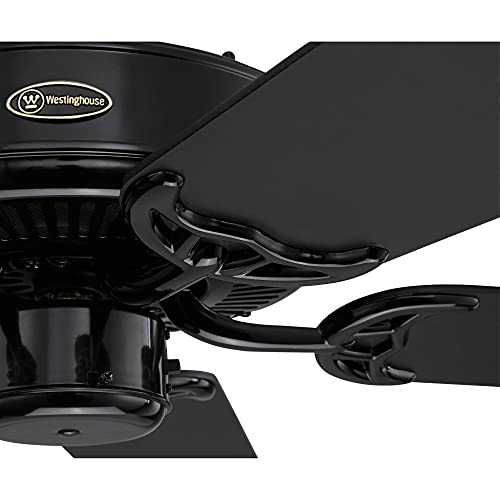 Black 52-Inch Ceiling Fan with Matte Finish - Contractor's Choice