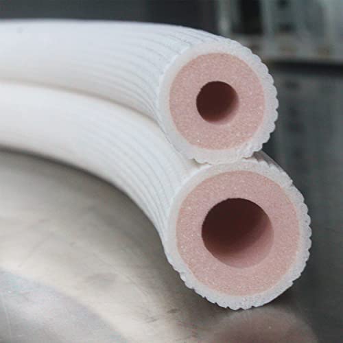 TADERUILY 16 Ft Mini Split Line Set - 1/4" & 1/2" Copper Tubing Insulated for AC & Heating, Thickened PE, Includes Nuts (Variation: 1/4+1/2)