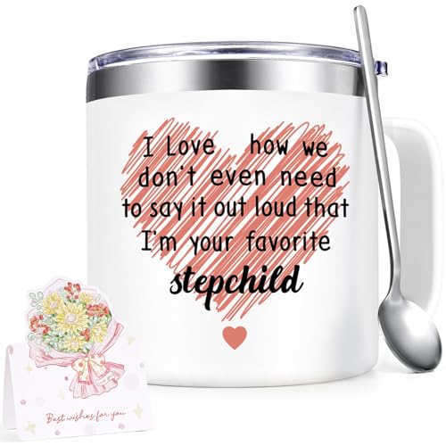 Gtmileo Stepmom Gifts, I'm Your Favorite Stepchild 14oz Insulated