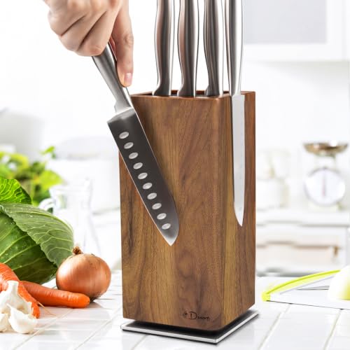 Dmore magnetic knife block without knives 360° rotatable holder stand