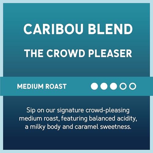 Decaf Caribou Coffee Ground Coffee - Medium Roast Arabica, 6 Pack of 12oz Bags